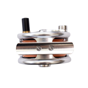 Clark Fork 2.5 fly reel, edge on
