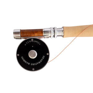 Clark Fork 2.5 reel mounted on a Headwaters bamboo rod