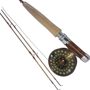 Deluxe Deschutes 8' 0" 6-wt Medium Action Bamboo Fly Rod, Reel, and Line Outfit - Headwaters Bamboo