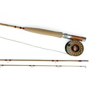 Deluxe Santiam 7' 0" 4-wt Medium Action Bamboo Fly Rod, Reel, and Line Outfit - Headwaters Bamboo