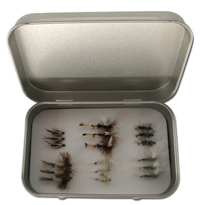 Hand-Tied Fly Selection (18 each) with Identification Cards - Headwaters Bamboo