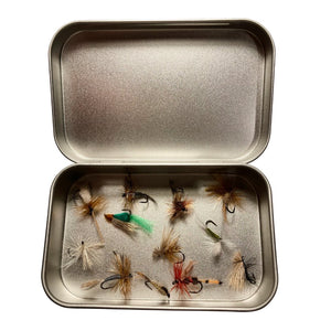 Holiday Gift Tin w/12 Flies - Headwaters Bamboo