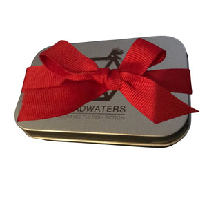 Holiday Gift Tin w/12 Handtied Flies - Headwaters Bamboo