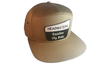 Seven Panel Biscuit (Tan) Headwaters Hat - Headwaters Bamboo